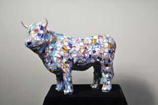 Bull in a China Shop — assemblage by Charly Weir