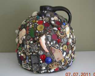 Memory Ware Jug — assemblage by Charly Weir