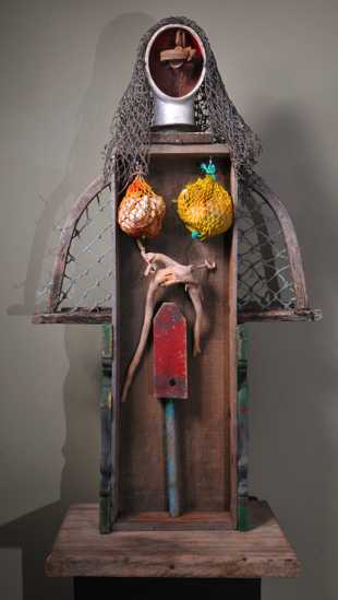 Assemblage work by Charly Weir, Inside the Box series