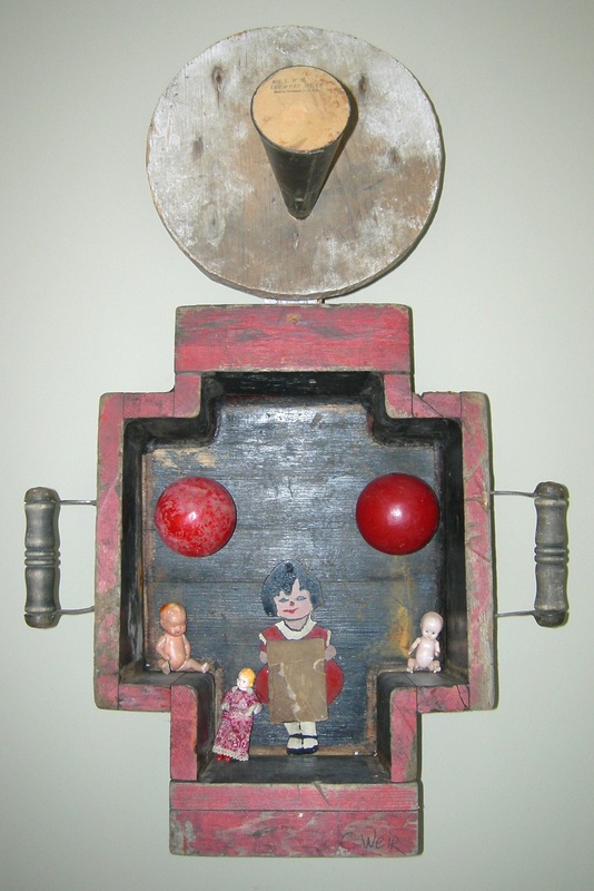Assemblage work by Charly Weir, Inside the Box series