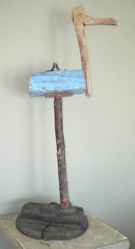 Assemblage work by Charly Weir, Maine Folk Art series