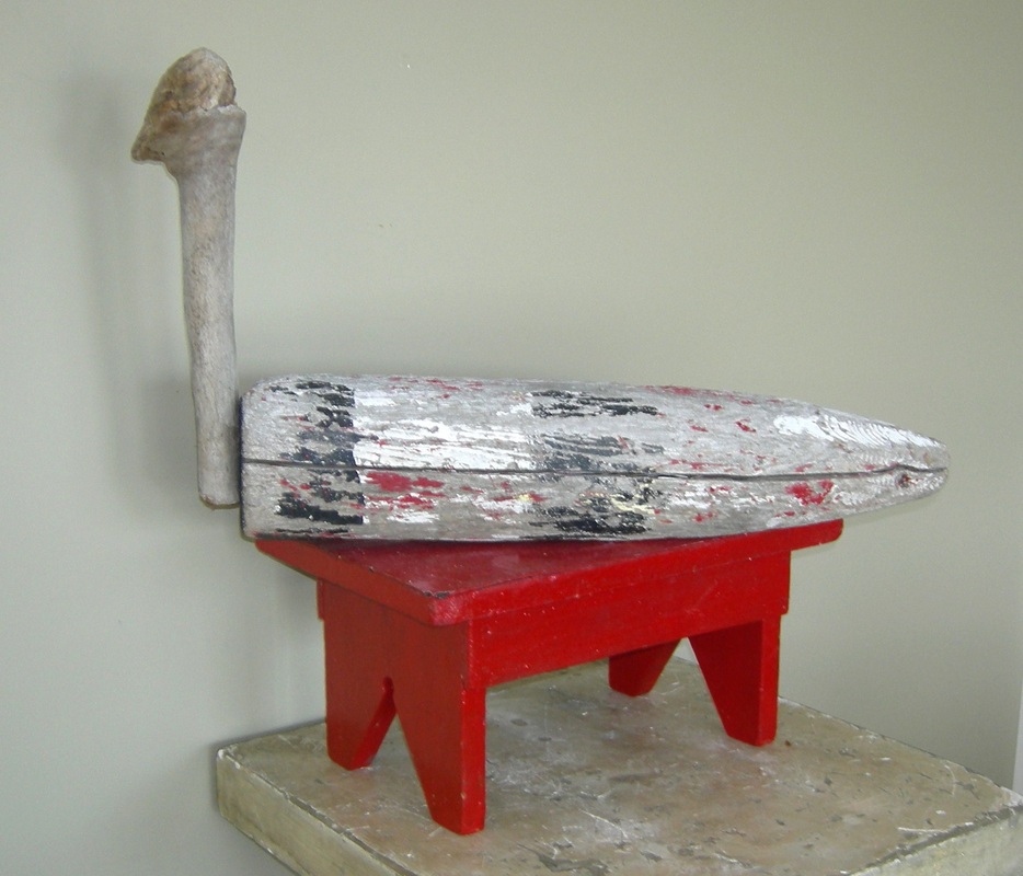 Assemblage work by Charly Weir, Maine Folk Art series