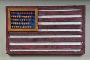Assemblage work by Charly Weir, Maine Folk Art series