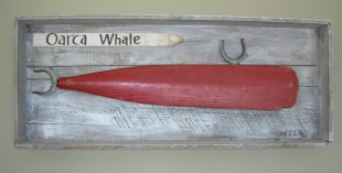 Assemblage work by Charly Weir, Maine Folk Art series