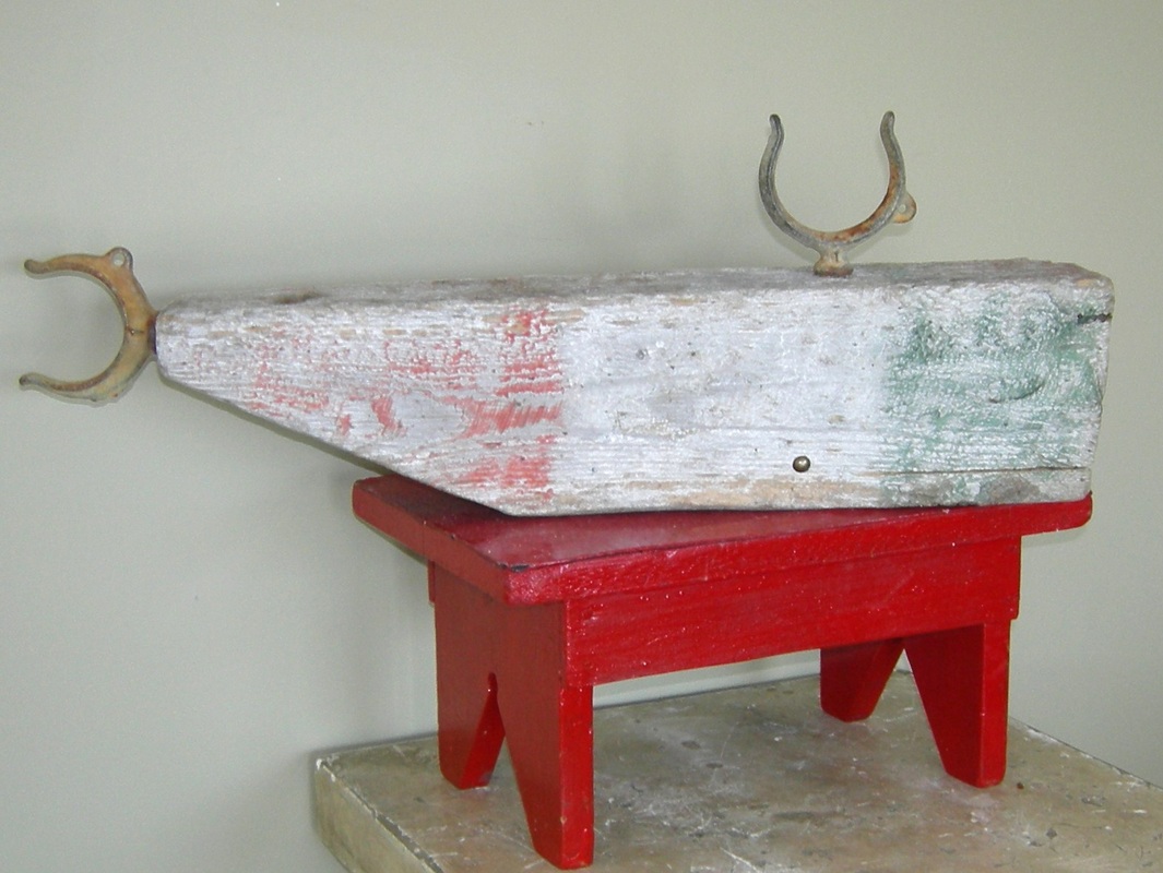 Assemblage work by Charly Weir, Maine Folk Art series