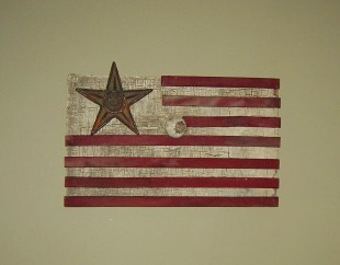 Assemblage work by Charly Weir, Maine Folk Art series