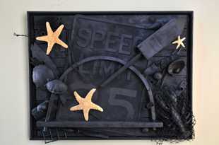 Assemblage work by Charly Weir, Outside the Box series