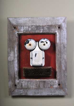 Assemblage work by Charly Weir, Outside the Box series